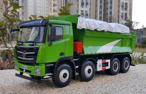 Diecast Foton Daimler Auman GTL Dump Truck Model 1:24 Green
