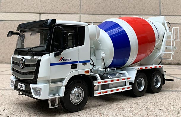 Diecast Foton Auman EST Concrete Mixer Truck Model 1:24 Scale