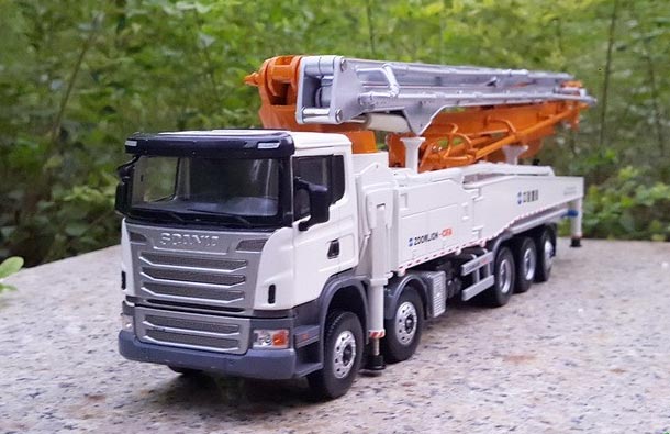 Diecast Zoomlion CIFA Concrete Pump Truck Model 1:38 White