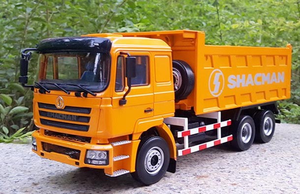 Diecast Shacman Delong F3000 Dump Truck Model 1:24 Scale Yellow