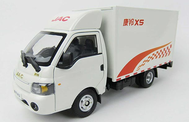Diecast JAC Kangling X5 Box Truck Model 1:24 Scale White