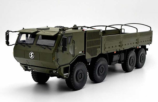Diecast Shacman SX2306 8x8 Truck Model 1:24 Scale Army Green