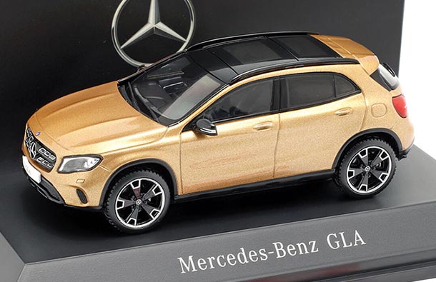 Diecast 2017 Mercedes Benz GLA 250 Model 1:43 Golden By Spark