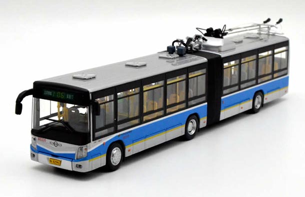 Diecast Huayu WJDWG 160A Beijing Articulated Trolley Bus Model