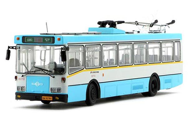 Diecast Huayu BJD WG120A Beijing Trolley Bus Model 1:64 Scale