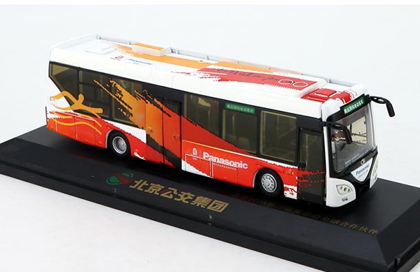 Diecast Jinghua BK6122EV Beijing Bus Model 1:64 Scale