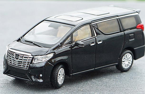 Diecast 2018 Toyota Alphard MPV Model 1:64 Black / White By GCD