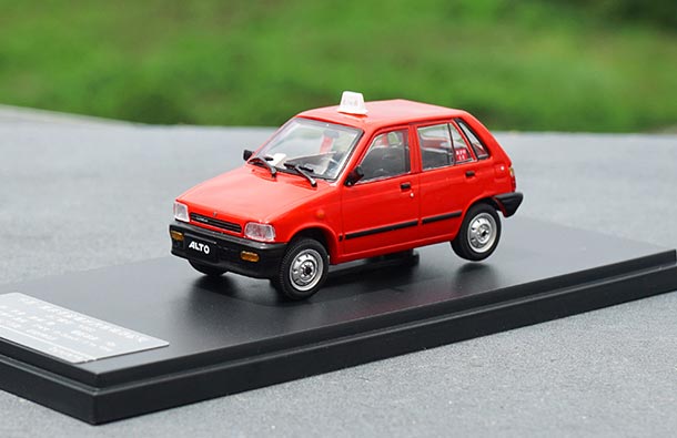 Diecast Suzuki Alto Taxi Car Model 1:43 Scale Red