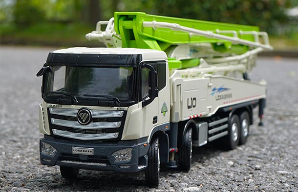 Diecast Foton Loxa EST Concrete Pump Truck Model 1:35 White