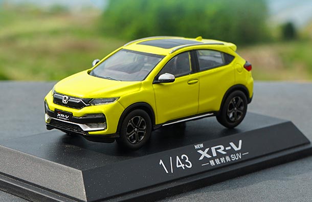 Diecast 2019 Honda XR-V SUV Model 1:43 Scale Yellow