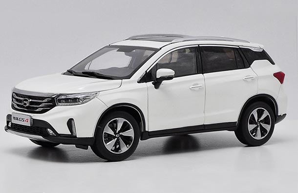 Diecast 2018 Trumpchi GS4 SUV Model 1:24 Scale White