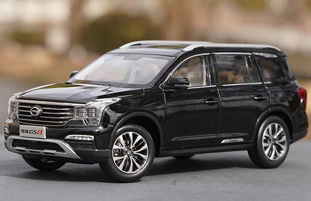 Diecast 2017 Trumpchi GS8 SUV Model 1:24 Scale Black