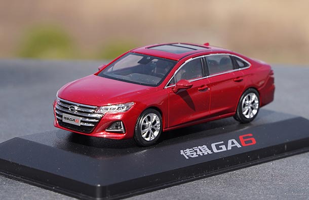 Diecast 2019 Trumpchi GA6 Car Model 1:43 Scale Red