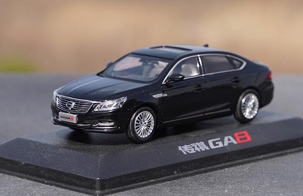 Diecast 2016 Trumpchi GA8 Car Model 1:43 Scale Black