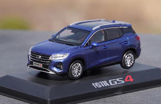 Diecast 2020 Trumpchi GS4 SUV Model 1:43 Scale Blue