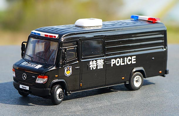 Diecast Mercedes Benz Vario Model 1:64 Scale Black By GCD