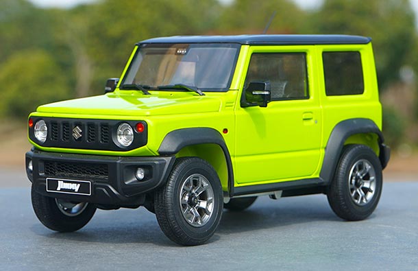 Diecast Suzuki Jimny Model 1:18 Yellow / Green / Blue / Creamy