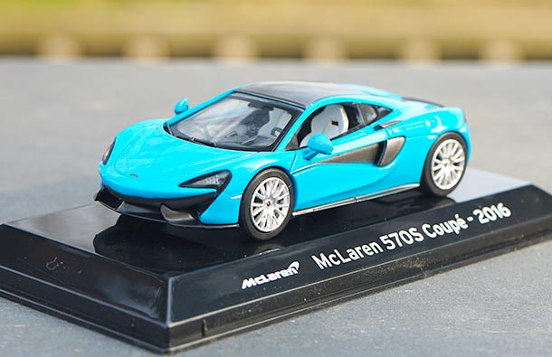 Diecast 2016 McLaren 570S Coupe Car Model 1:43 Scale Blue