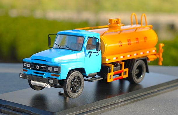 Diecast DongFeng EQ140 Sprinkling Truck Model 1:43 Blue-Yellow