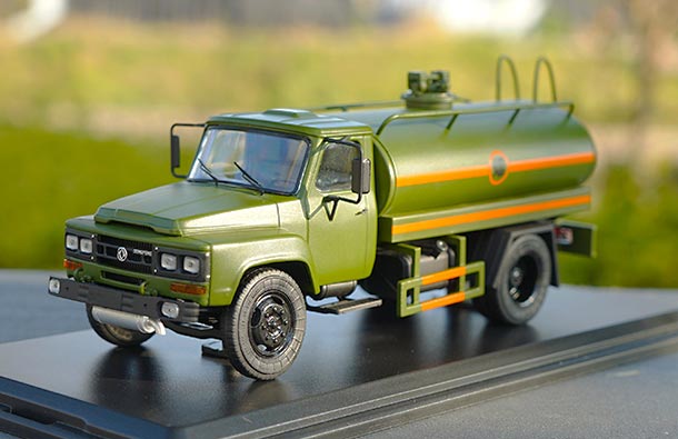 Diecast DongFeng EQ140 Oil Tank Truck Model 1:43 Army-Green