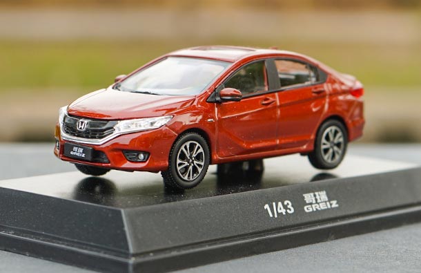 Diecast 2016 Honda Greiz Car Model 1:43 Scale Orange / Brown
