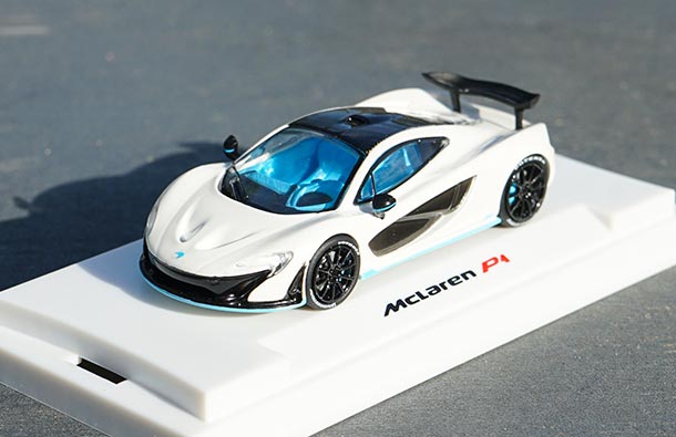 Diecast McLaren P1 Car Model 1:64 Scale White