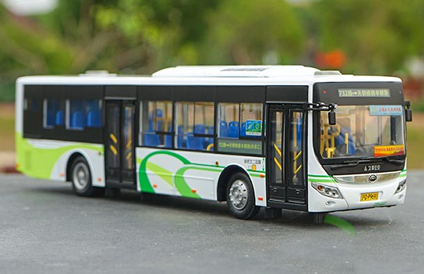 Diecast YuTong E12 City Bus Model 1:42 Scale NO.732 White-Green