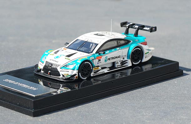 Diecast 2014 Lexus RC-F Super GT500 Model 1:64 Scale White-Blue