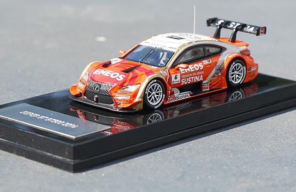 Diecast 2014 Lexus RC-F Super GT500 Model 1:64 Scale Orange