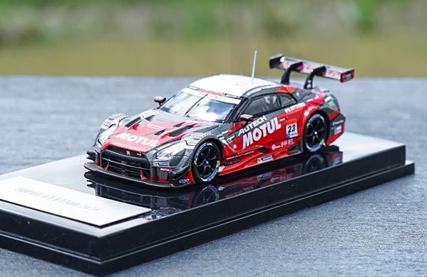 Diecast 2014 Nissan GT-R GT500 Model 1:64 Scale NO.23 Red