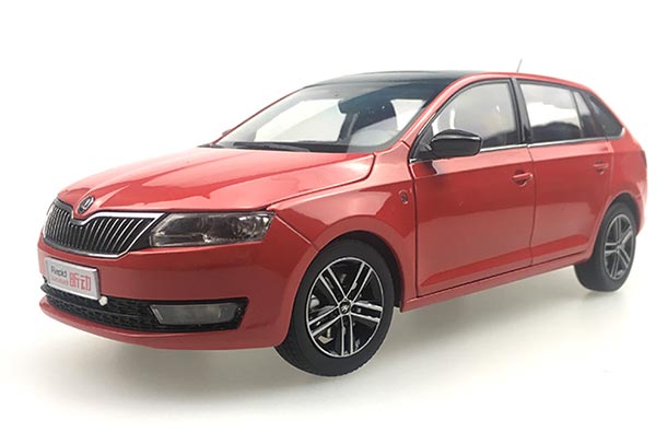 Diecast 2014 Skoda Rapid Spaceback Model 1:18 Red /Blue /Silver