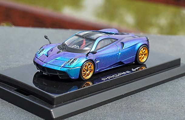 Diecast Pagani Huayra Car Model Deep Blue 1:64 Scale