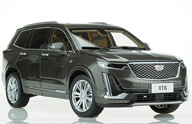 Diecast 2020 Cadillac XT6 SUV Model 1:18 Scale Gray