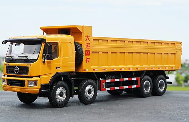 Diecast Dayun DYX10 Dump Truck Model 1:24 Scale Yellow