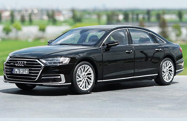 Diecast 2018 Audi A8L Model 1:18 Scale Black By NOREV