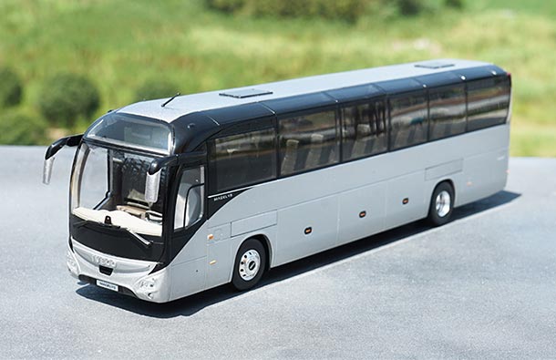 Diecast Iveco Magelys Irisbus Coach Bus Model 1:43 Scale Silver
