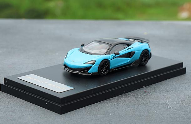 Diecast McLaren 600LT Model 1:64 Scale Blue /Orange /White LCD