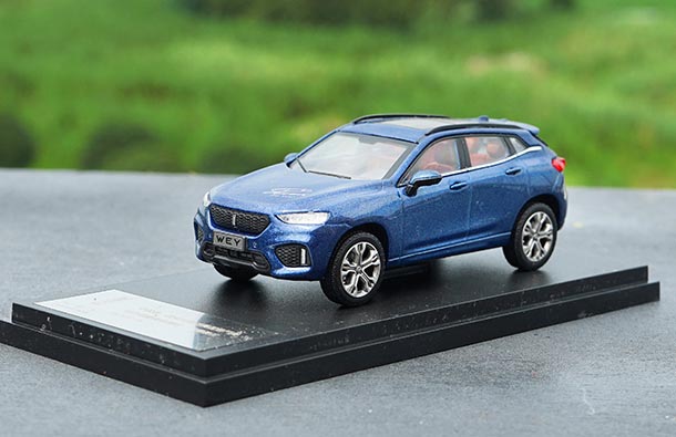 Diecast 2017 WEY VV7 SUV Model 1:43 Scale Blue / Red