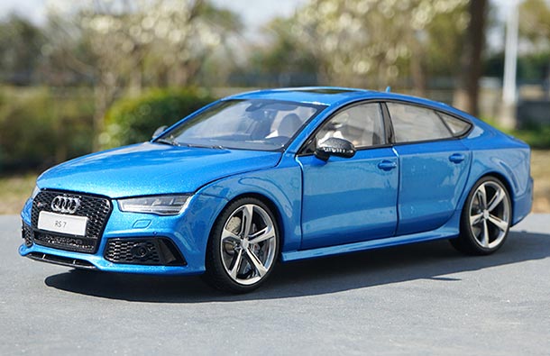 Diecast Audi RS 7 Sportback Model 1:18 Scale Blue /Green /Gray