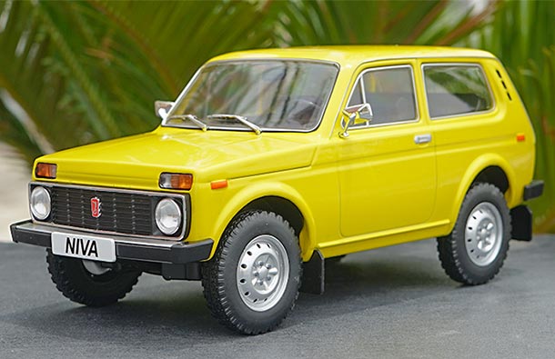 Diecast Lada Niva 5000 Model 1:18 Scale Yellow