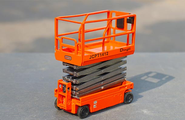 Diecast Dingli JCPT1412 Scissor Lift Model 1:40 Scale Orange