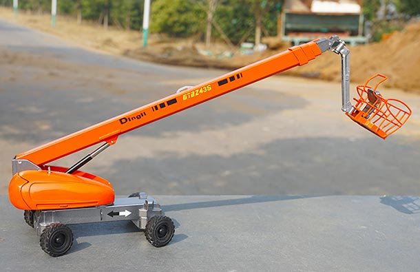 Diecast Dingli GTBZ43S Boom Lift Model 1:40 Scale Orange