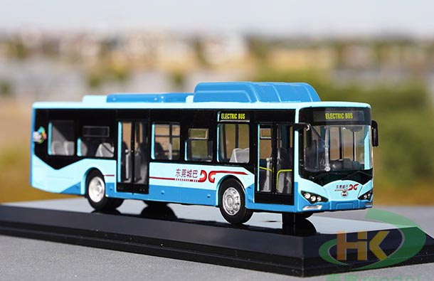 Diecast BYD K9 12M Battery-Electric Bus Model 1:64 Blue-White