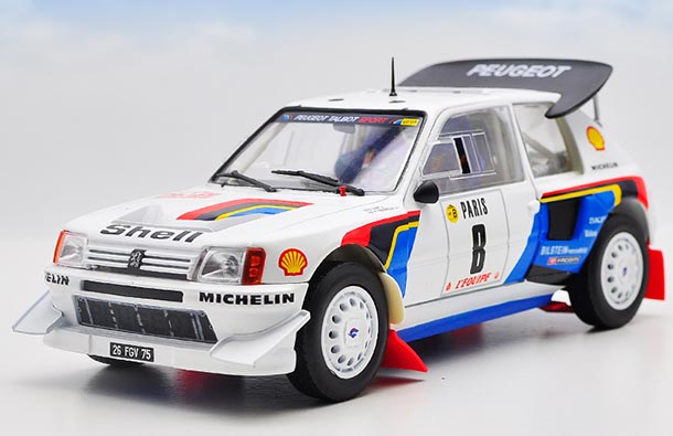 Diecast Peugeot 205 Turbo 16 Model 1:18 Scale White By NOREV