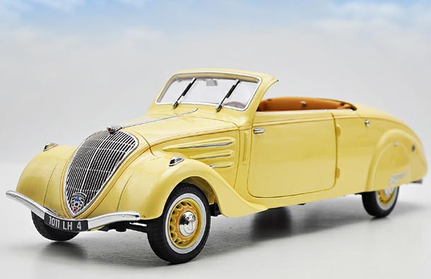 Diecast Peugeot 403 Eclipse Model 1:18 Scale Yellow By NOREV