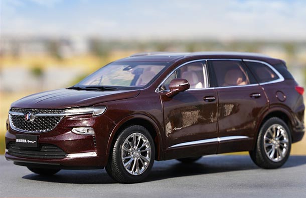 Diecast 2020 Buick Enclave Avenir SUV Model 1:18 Scale Wine Red