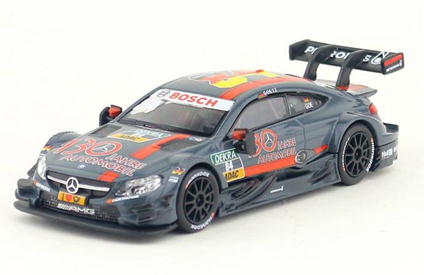 Diecast Mercedes Benz C63 AMG Model NO.84 DTM 1:43 Scale Gray