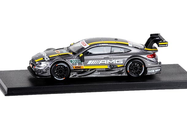 Diecast Mercedes Benz C63 AMG Model NO.3 DTM 1:43 Scale Gray