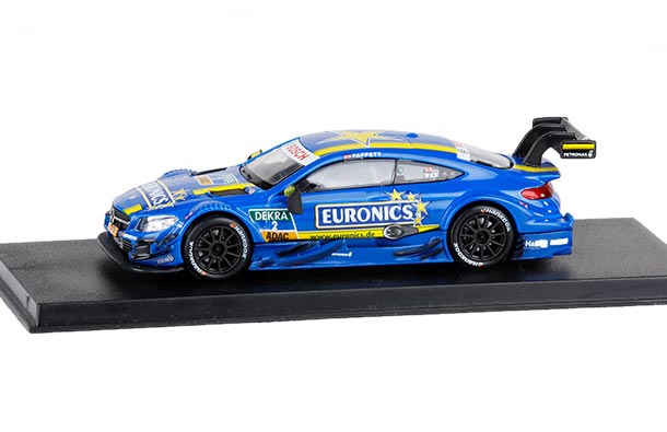 Diecast Mercedes Benz C63 AMG Model NO.2 DTM 1:43 Scale Blue