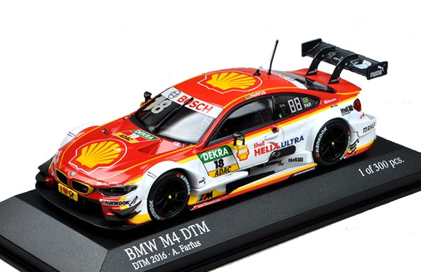 Diecast 2016 BMW M4 DTM Model 1:43 Scale Red By Minichamps